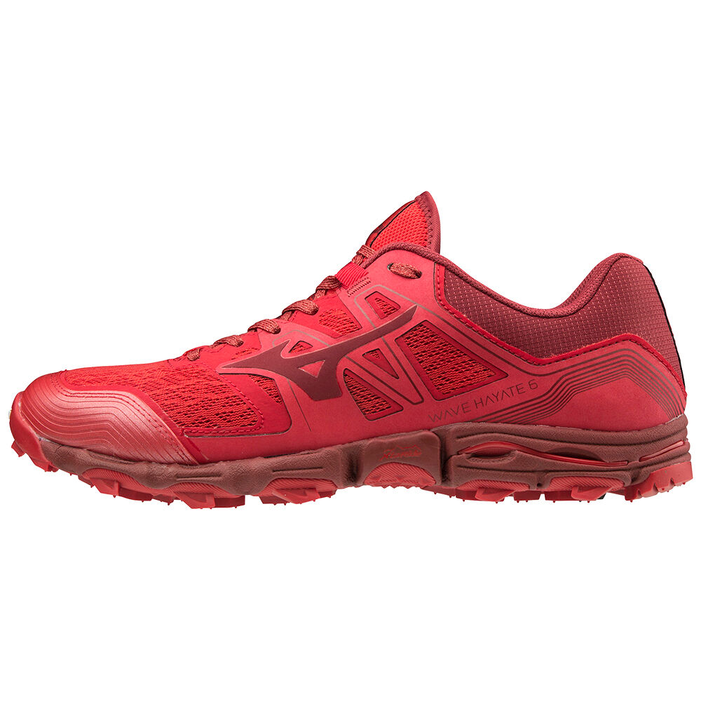 Zapatillas Trail Running Mizuno Wave Hayate 6 Hombre Rojas Outlet SPAQ-94705